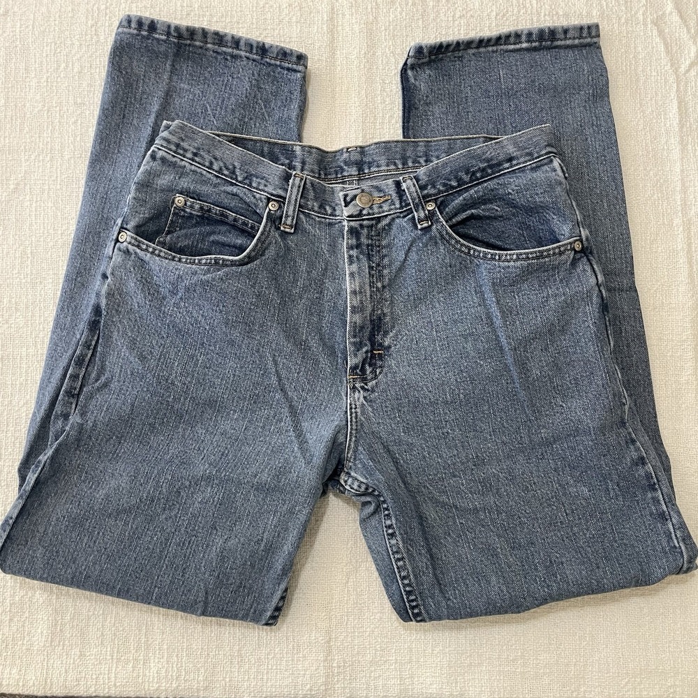 Wrangler Denim Blue Jeans‎ Men's 33x32 Relaxed Fit Quality Pants Classic Y2K